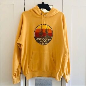 Prescott Arizona Sweatshirt with Hoodie Yellow Hoodie